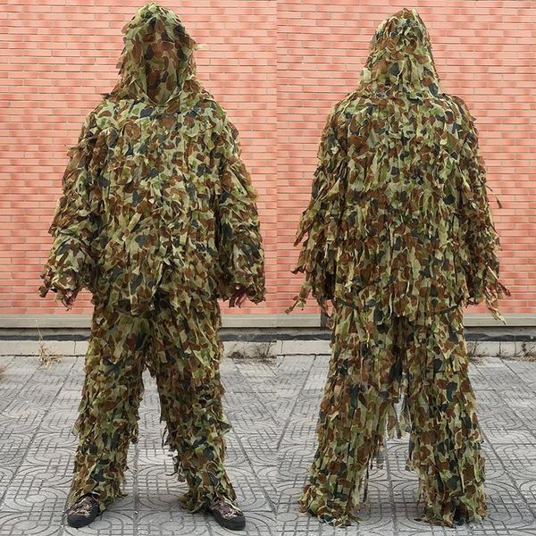 

sniper special force ghillie suit ghilly yowie screed cloth paintball combat tactical digital woodland hoodie, Camo