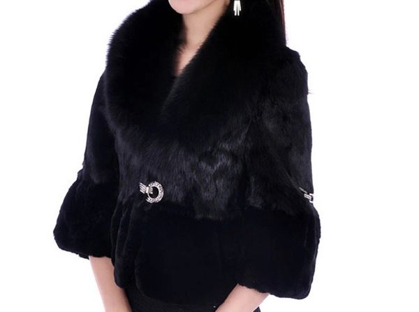 

2019 winter girl coat imitation fur coat students cothes teenagers, Blue;gray