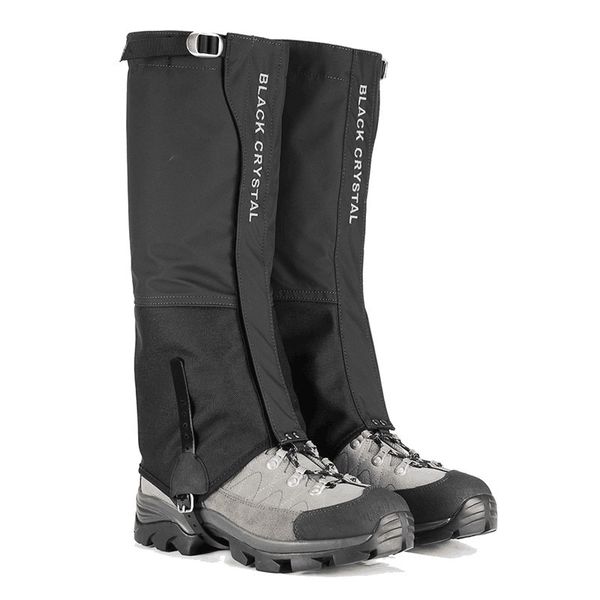 

black crystal hiking gaiters men outdoor research hunting breathable waterproof leg snow ski gaiters cordura fabric