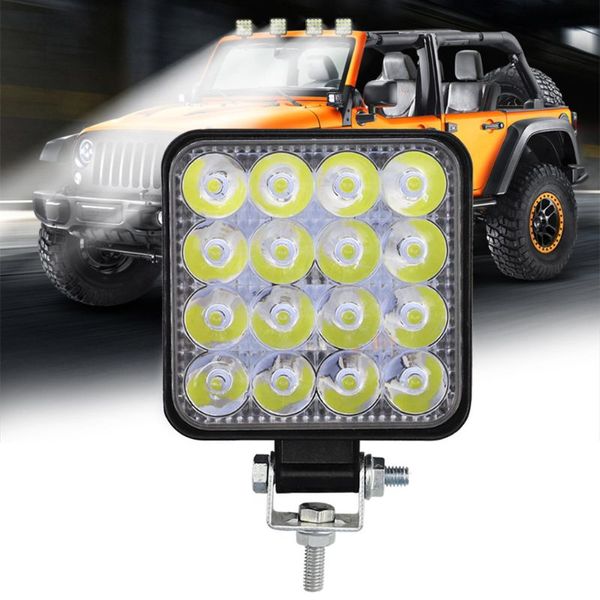 

mini 48w 16led work light spotlight lamp bar car suv off-road driving lamps 23gc