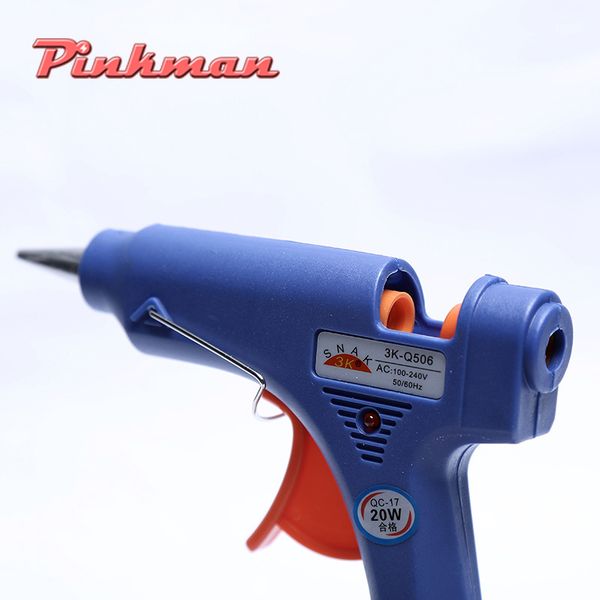 

20w eu us plug melt glue gun with 7mm glue stick industrial mini guns thermo electric heat temperature tool