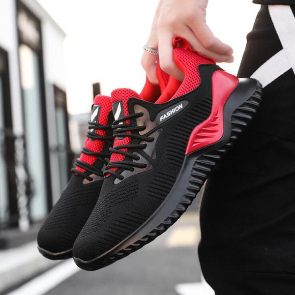 

men running shoes pure white fashion men trainer breathable triple black mesh outdoor sport sneaker size 40-44
