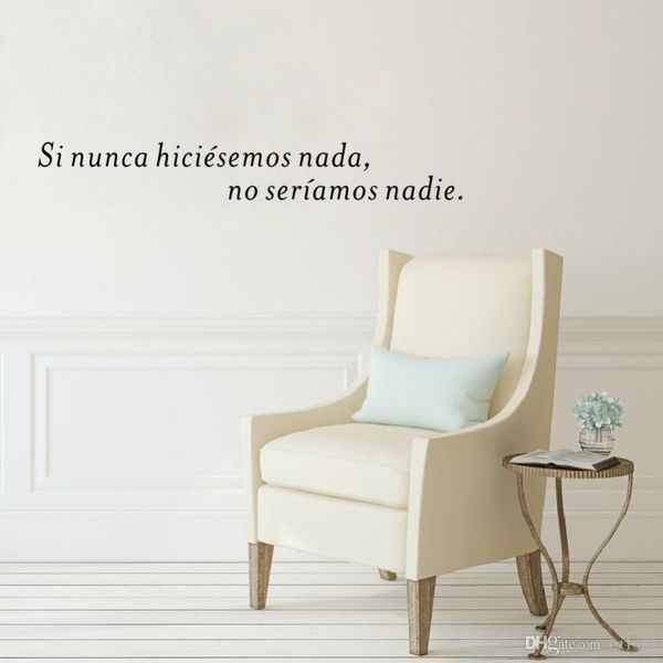 

if we never did anything vinyl decals spanish inspirational quotes wall stickers mural living room bedroom home decoration