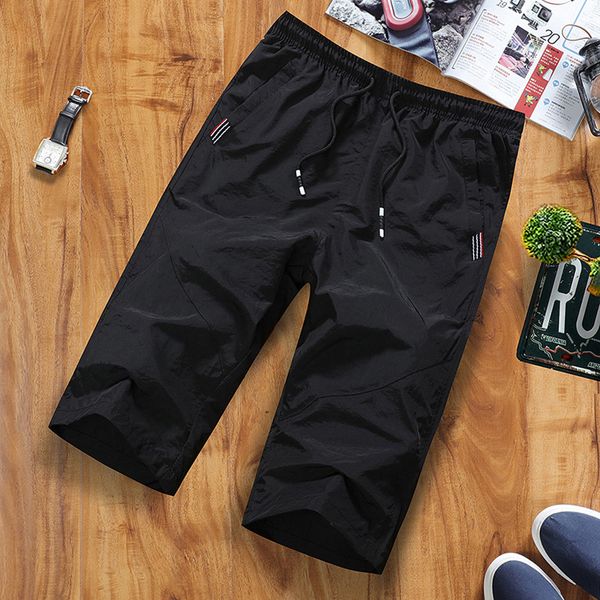 

summer men's outdoor fast-drying slim recreational sports capri beach trousers men' thin section seven points beach pants a30524