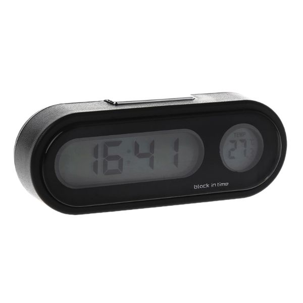 

car lcd backlight digital clock auto watch thermometer ornament mini clock