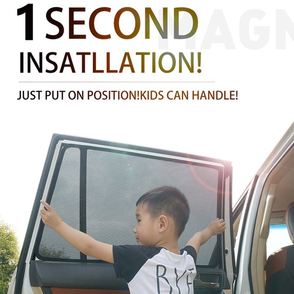 

for pitot/stream/stepwan rp3/5/stepwagon spada/airwave car curtain black magnetic car side window sunshades mesh shade blind