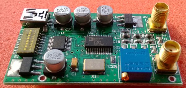 

mini signal source code switch & serial port control signal generator ad9850 module