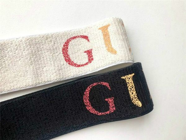 

2020 quality woman headbands fashion new sports yoga hair clips ins women casual headbands letter embroidery headbands, Silver