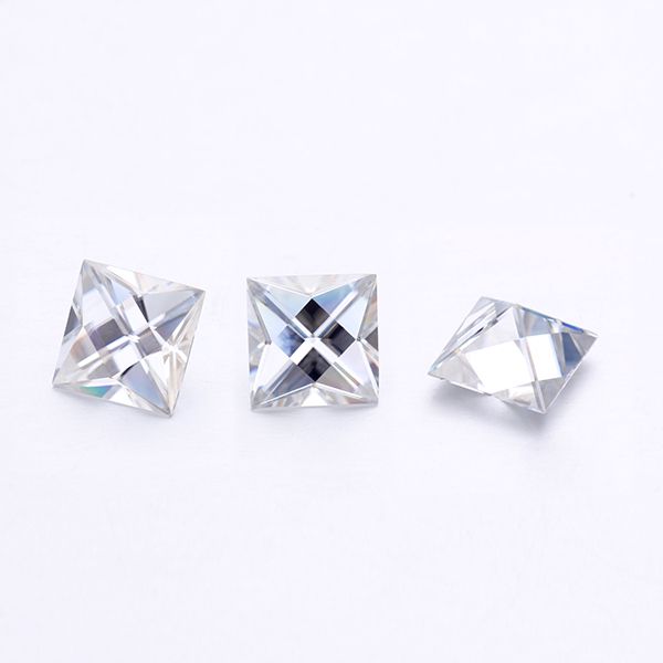 

высокое качество французский вырезать 7x7mm эф цвета выращенное в лаборатории moissanites алмазов для ювелирных изделий кольцо, Black