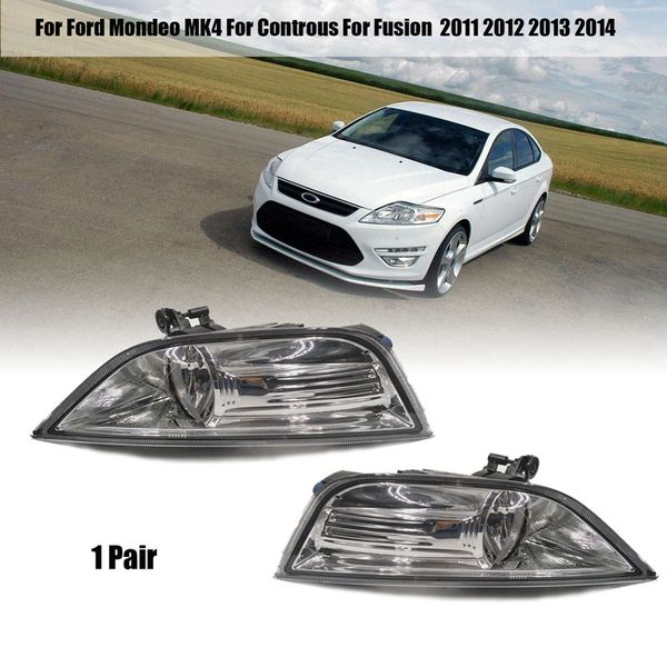 

car fog light fog lamp covers for mondeo 4 for controus fusion 2011 2012 2013 2014 front bumper lamp driving ligh
