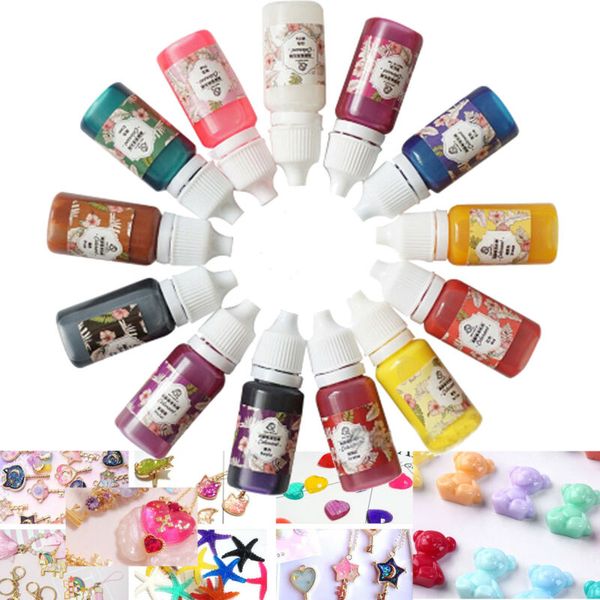 

13 bottles 10g epoxy uv resin coloring dye colorant pigment mix color diy diy craft supplies