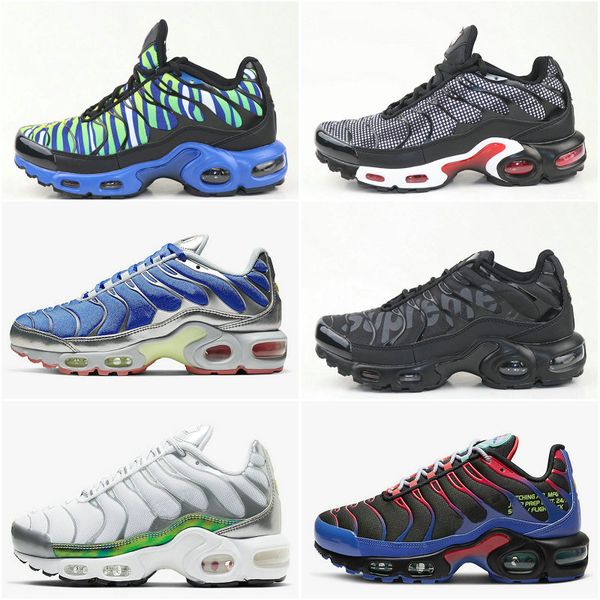 

2020 new tn plus zoom pegasus turbo magma pack running shoes mens tns athletic tropical tides multi-color blue red sport sneakers zapatos, White;red