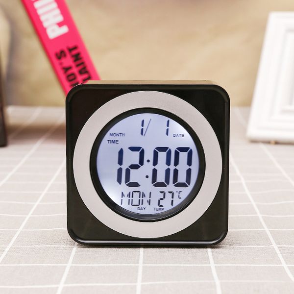 

digital alarm clock humidity and temperature detect for bedside bedroom living room