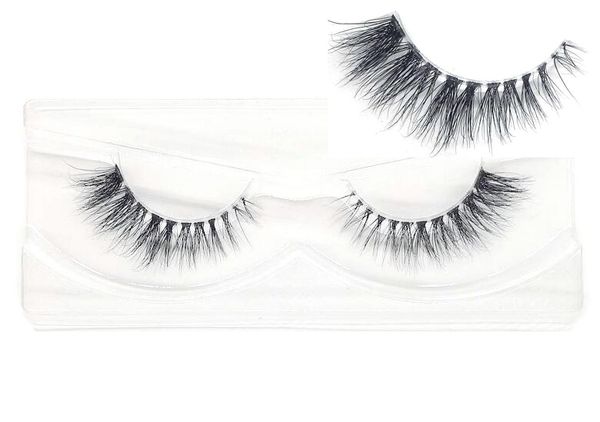 

mink hair eyelashes reusable natural 3d mink messy popular false eyelash full strip eyelashes extension transparent wide stem