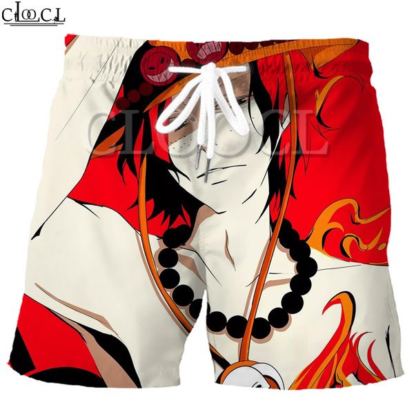 

cloocl japanese anime one piece 3d print men shorts summer new harajuku hip hop leisure sweatpants, White;black