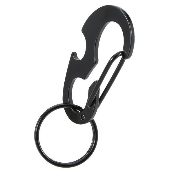 

lixada d shape buckle snap clip outdoor camping carabiner multifunctional pocket tool bottle opener keychain ring