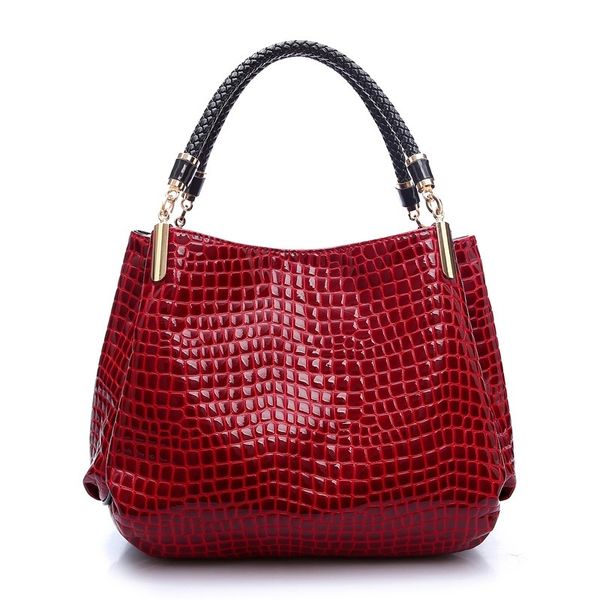 

2020 new ladies shoulder bag crocodile leather handbag handbag ladies shoulder bag