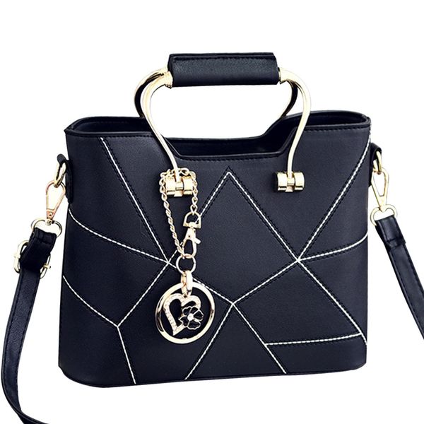 

women's handbag new fashion pu leather handle day clutch crossbody shoulder bags for girls luxury designer satchels