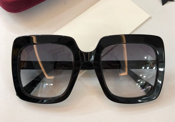 

women man square sunglasses clear glitter frame grey fashion sunglasses for new with box numgg181227-86, White;black