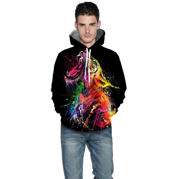 

2020 fashion 3d print hoodies sweatshirt casual pullover autumn winter streetwear outdoor wear women men hoodies 21011, Blue;black