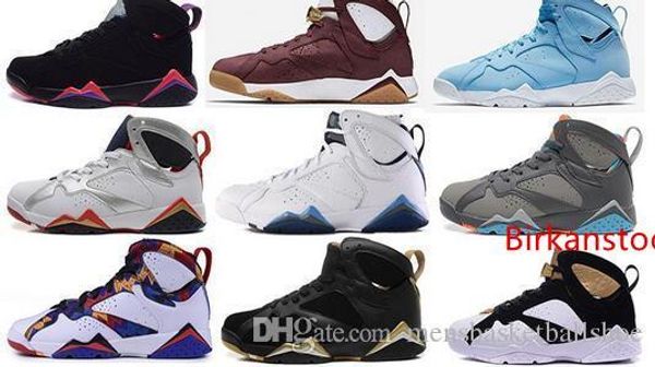 

7 new basketball shoes men women 7s vii purple unc bordeaux olympic panton pure money nothing raptor trainer sport shoe sneaker