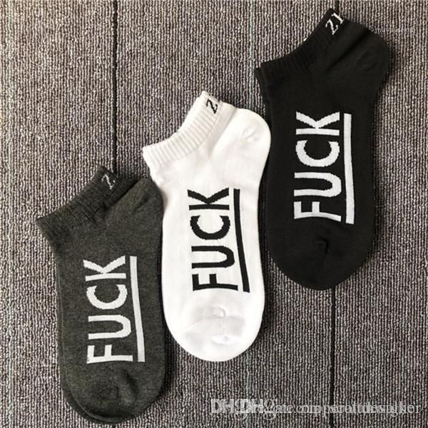 

sock slippers letter print solid color sport style homme clothing underwear summer casual apparel mens fashion style, Black
