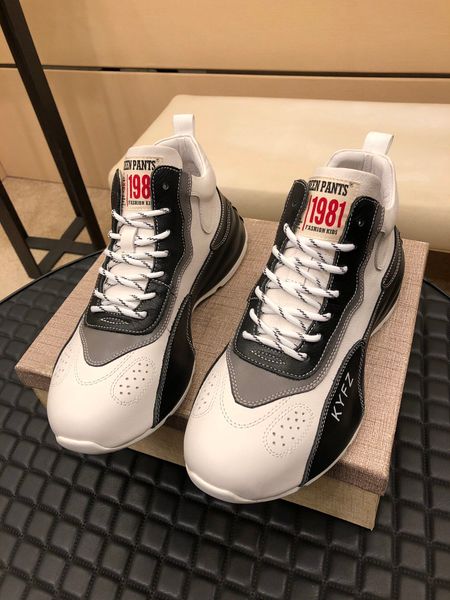 

new style high-end luxury men's casual sports basketball shoes triple fashion men's brand platform men's shoes outdoor joggin, Black