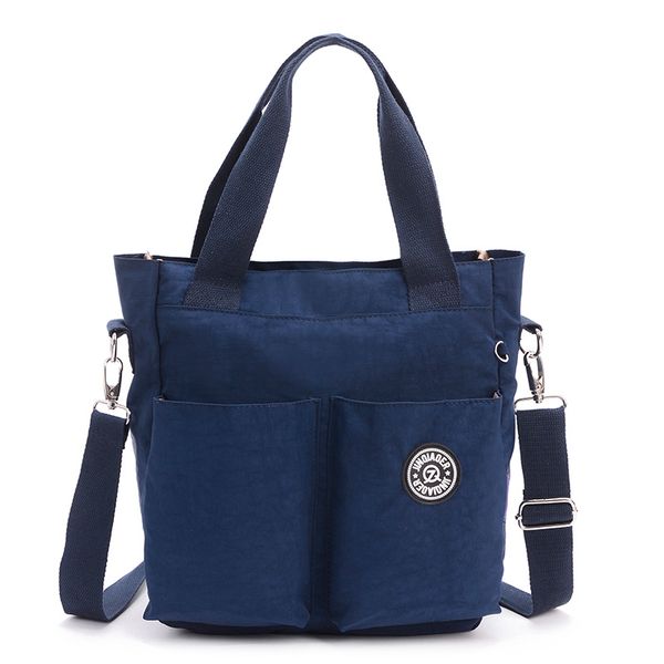 

new arrive fashion casual waterproof nylon shoulder messenger bag(deep blue