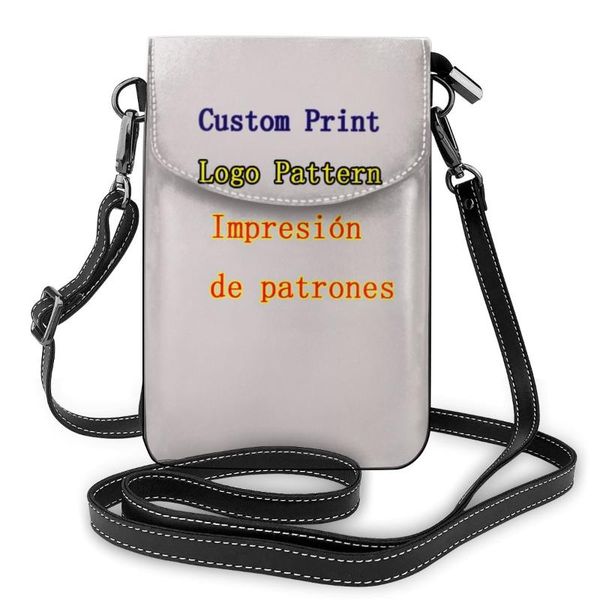 

noisydesigns custom print pattern women crossbody phone bag small crossbody purse leather cell phone bag