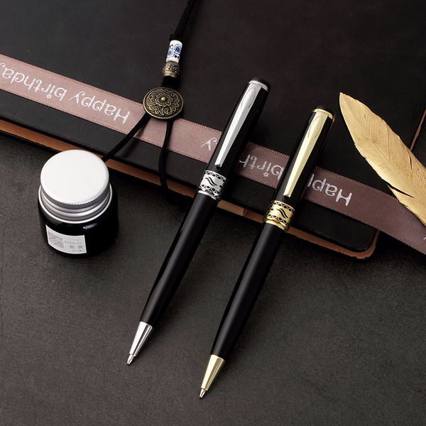 

вращающаяся металлическая шариковая ручка в коммерческой творческой подарок рекламы, Blue;orange