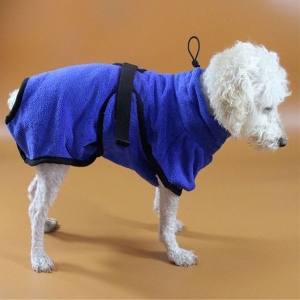 

dog cat bath robe water absorption quick drying soft towel