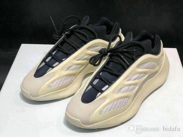 

kanye west 700 v3 azael white skeleton дизайнерская обувь светится в темноте мужские женские спортивные кроссовки