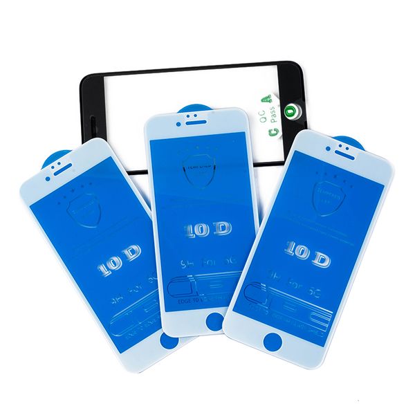 

new 10d tempered glass screen protector hd full coverage for iphone 14 13 12 6s 7 8 plus xs xr 11 pro max stracthproof ultra thin protective