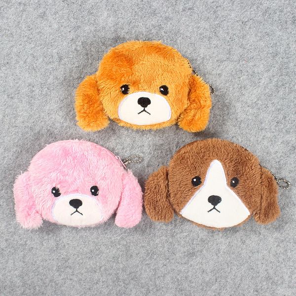 

wholesale 100pcs/lot 10cm little girl's dog plush purse plush bag purse