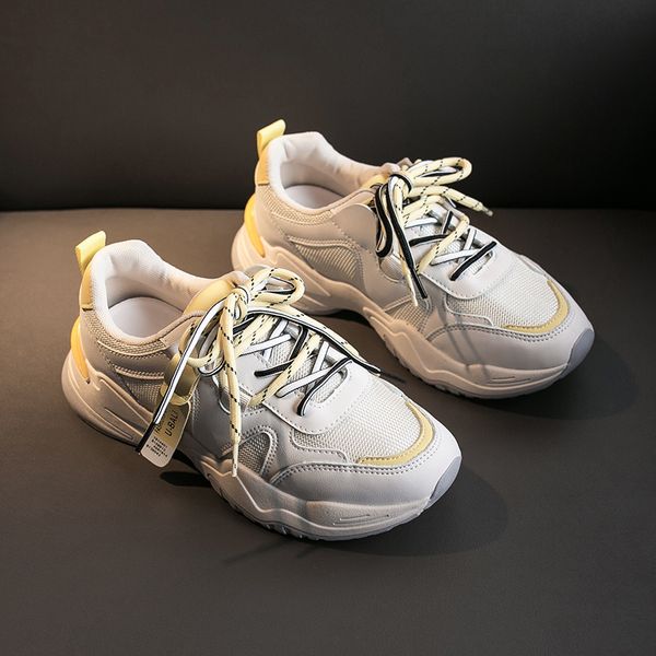 

damyuan flat shoes women fashion breathable comfortable non-slip wear-resisting height increasing sneakers women, Black