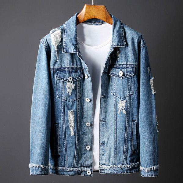 

2020 new designer jacket fashion coat men women denim coat casual hip hop designer jacket mens clothing size m-3xl, Black;brown