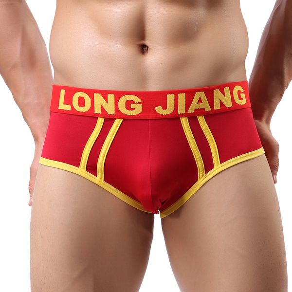

2019 new fashion mens hollow breathe underwear briefs bulge pouch shorts underpants wholesale t4, Black;white