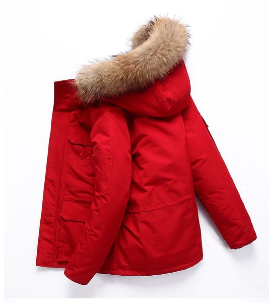 

mens зимы конструктора ветровки теплый капюшоном на молнии пальто мужской моды зимы мужские дизайнерские жакеты parkas, Black