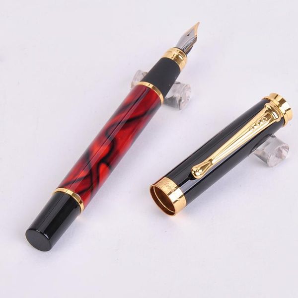 

1pc/lot 5 colors luxury gold trim jinhao 500 metal ink/fountain pen school supplies office and business pens for writing new