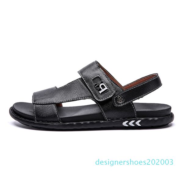 

black beach casual shoes men large size lightweight men shoes soft bottom sandals classic comfortable outdoor footwear d03