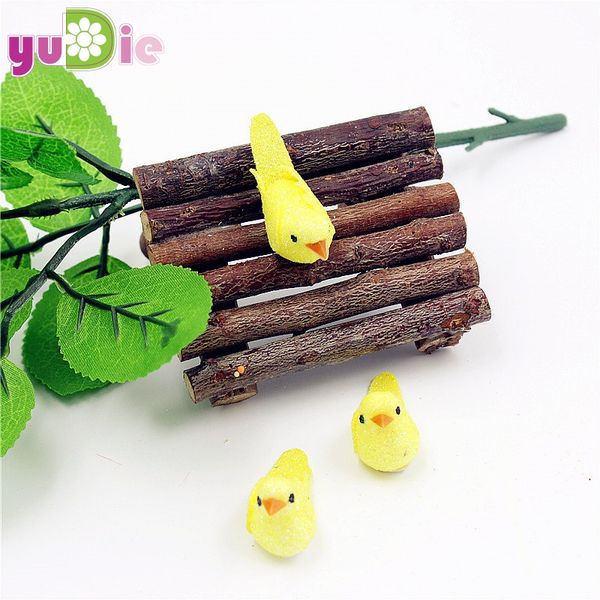 

4pcs 4.5*2cm foam artificial bird flower supplies for wedding christmas tree decoration diy scrapbooking wreath fake flowers