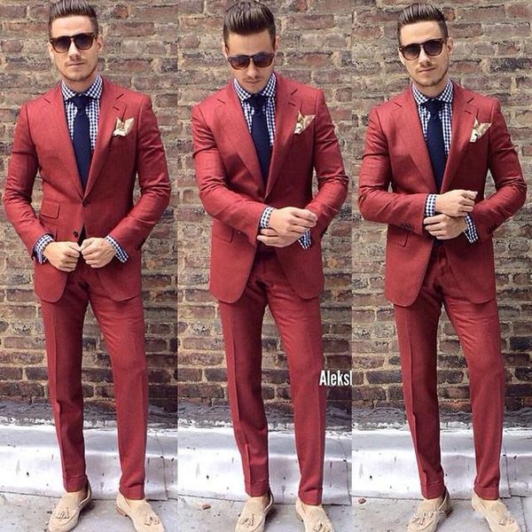 

brand new burgundy groom tuxedos notch lapel groomsmen wedding tuxedos popular men formal blazer prom jacket suit(jacket+pants+tie) 1705, Black;gray
