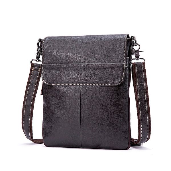 

vintage men crossbody bag fashion leather shoulder bag casual black business mens hand for phone travel flap