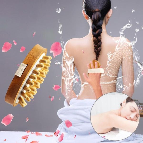 

1pc wooden face body cleaning brush bath shower bamboo massage body brushes skin care tools bathroom accessories