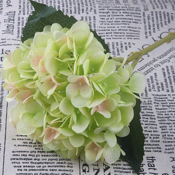 

artificial bouquet flowers bridal hydrangea wedding diy decor props gift