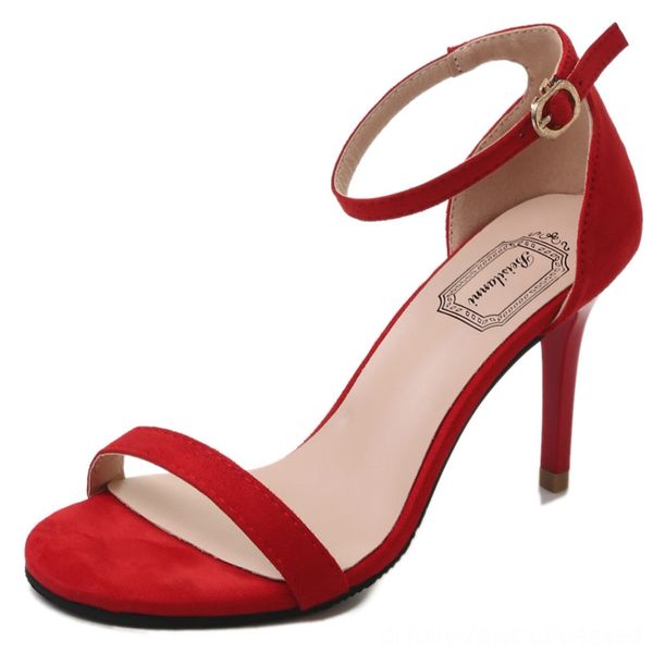 

open toe dress red high heel sandals apricot black heeled wedding shoes strappy evening dress heels ladies summer shoes 2020