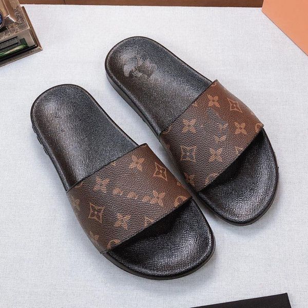 

2019 slippers high-quality sandals shoes slides flip flops man woman loafers huaraches sneakers trainers running eu:35-45 with box 04, Black