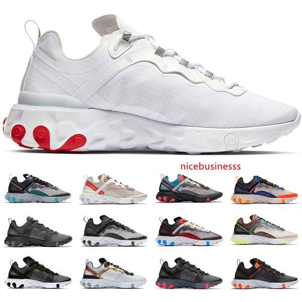 

2019 react element 87 undercover x upcoming pack sports sneakers 55 desert sand black white men women trainers designer running shoes
