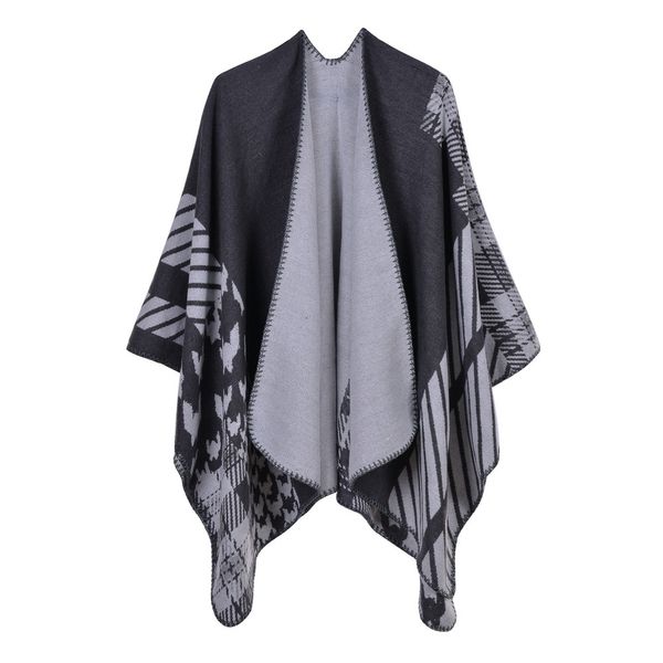

bohemian style cloak simple foreign trade thickening and lengthening travel blanket for heating abrigos mujer invierno 2019 new