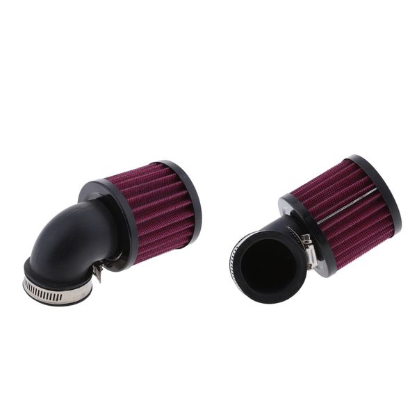 

2x motorcycle air cleaner intake filter for bobber chopper cruiser